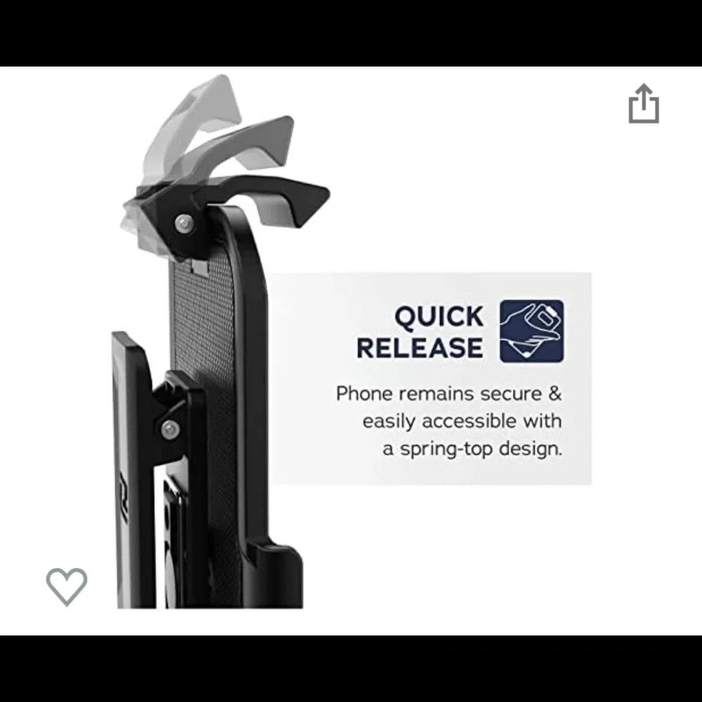 Belt Clip, Designed for Apple (iPhone 13 Pro Max) Holster Only